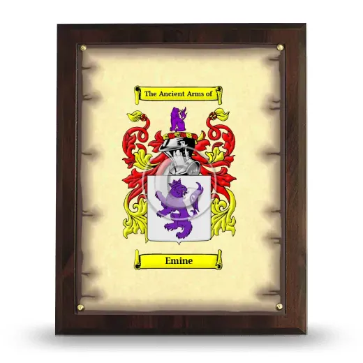 Emine Coat of Arms Plaque