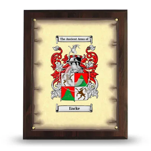 Encke Coat of Arms Plaque
