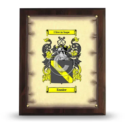 Ennire Coat of Arms Plaque