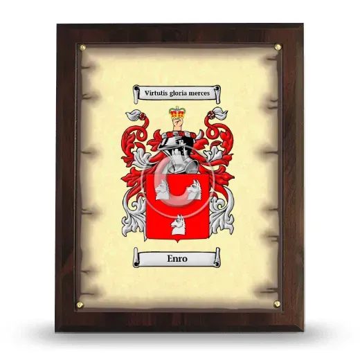 Enro Coat of Arms Plaque