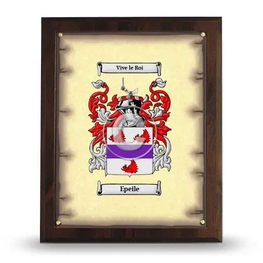 Epeile Coat of Arms Plaque