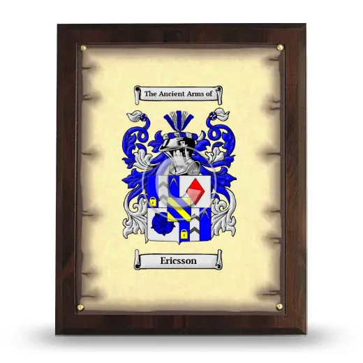 Ericsson Coat of Arms Plaque