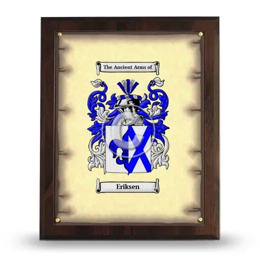 Eriksen Coat of Arms Plaque