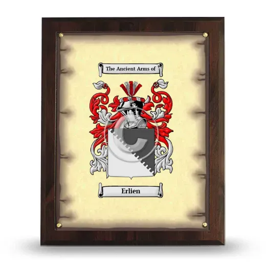 Erlien Coat of Arms Plaque
