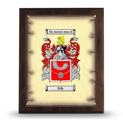 Erly Coat of Arms Plaque