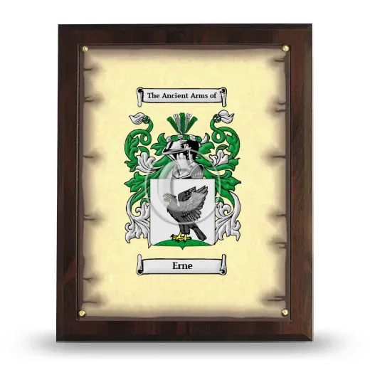 Erne Coat of Arms Plaque