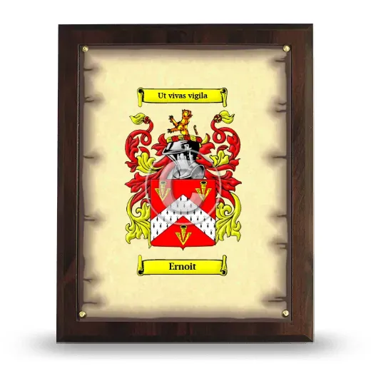 Ernoit Coat of Arms Plaque