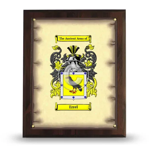 Errel Coat of Arms Plaque