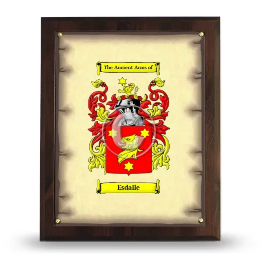 Esdaile Coat of Arms Plaque