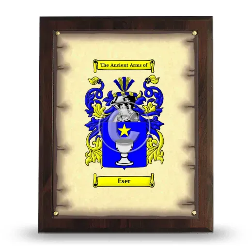 Eser Coat of Arms Plaque