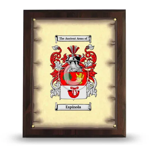 Espínola Coat of Arms Plaque