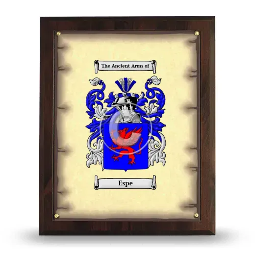 Espe Coat of Arms Plaque