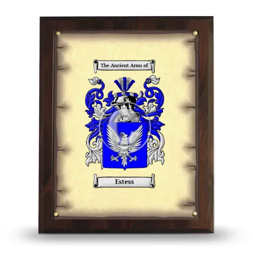 Estess Coat of Arms Plaque