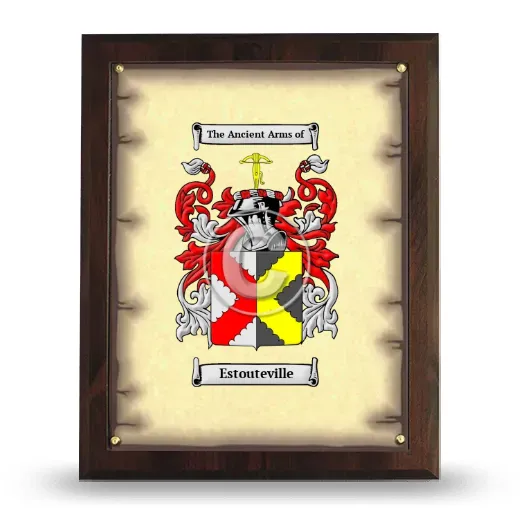 Estouteville Coat of Arms Plaque