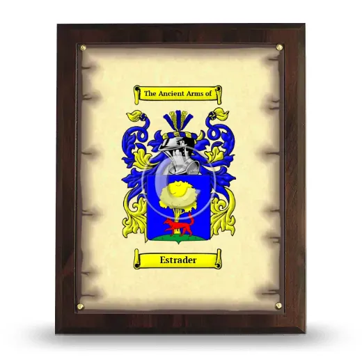 Estrader Coat of Arms Plaque