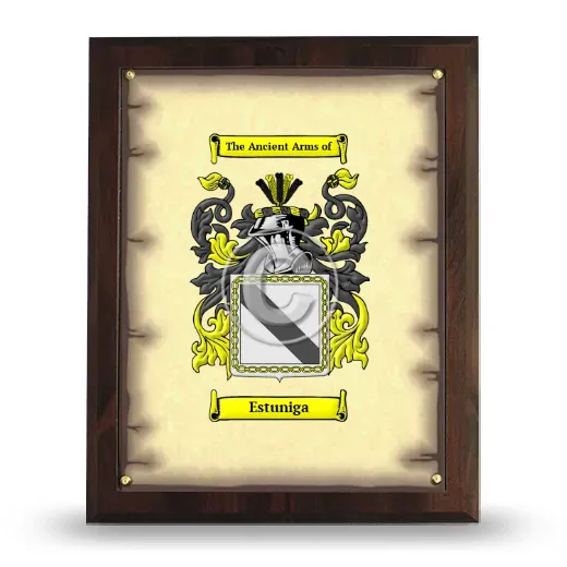Estuniga Coat of Arms Plaque