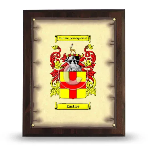Eustice Coat of Arms Plaque