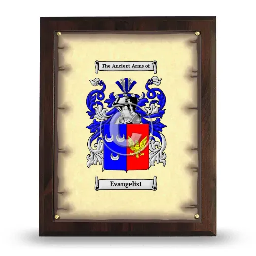 Evangelist Coat of Arms Plaque