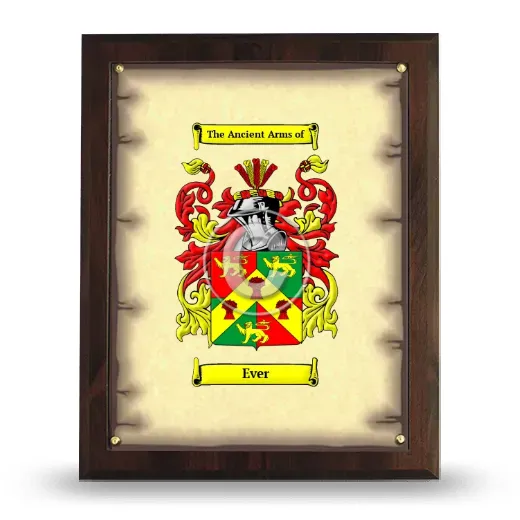 Ever Coat of Arms Plaque