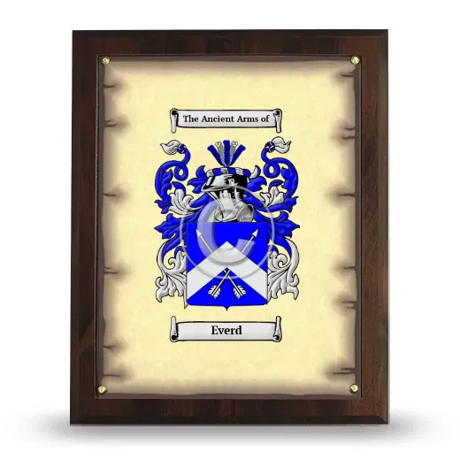Everd Coat of Arms Plaque