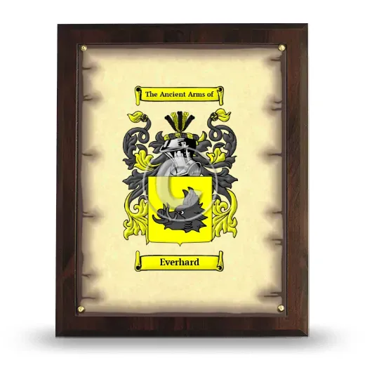Everhard Coat of Arms Plaque