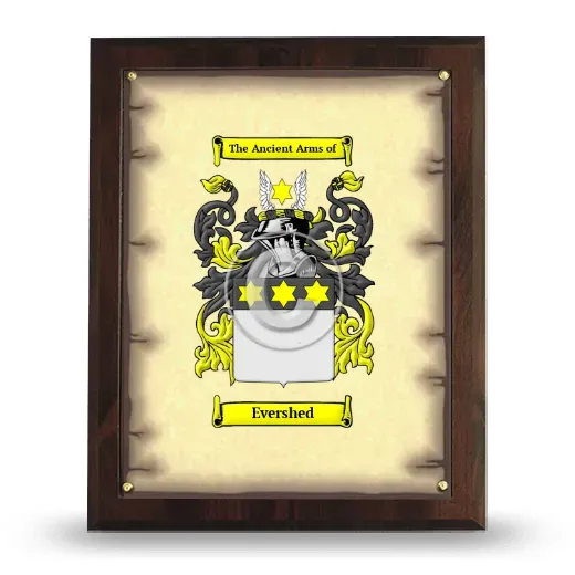 Evershed Coat of Arms Plaque