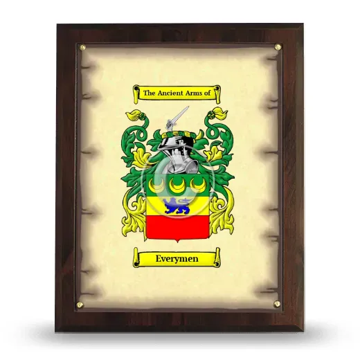 Everymen Coat of Arms Plaque