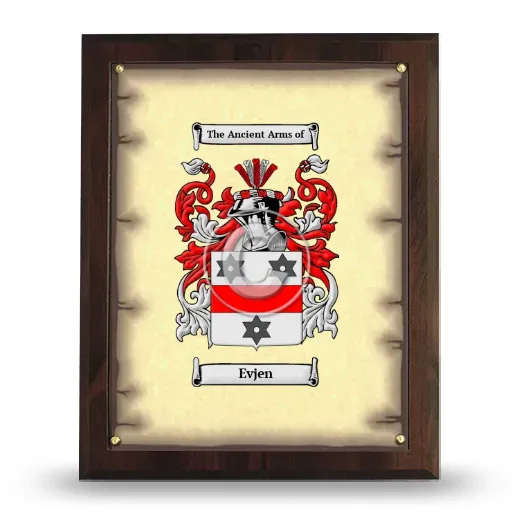Evjen Coat of Arms Plaque