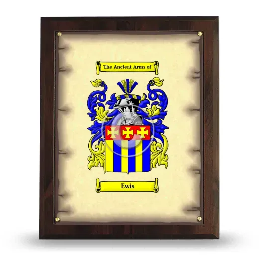 Ewis Coat of Arms Plaque