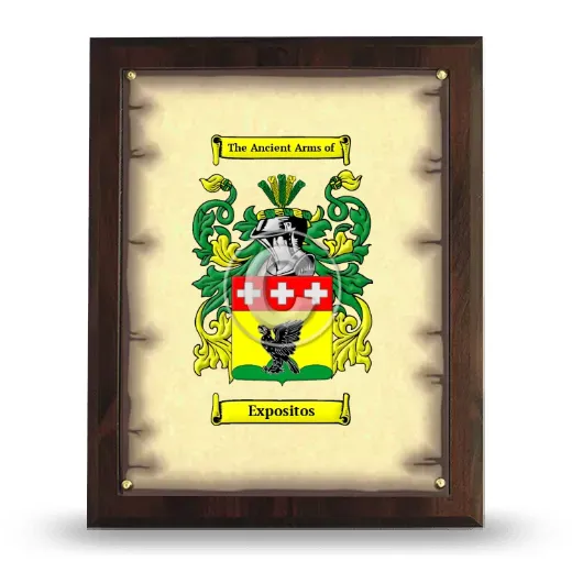 Expositos Coat of Arms Plaque