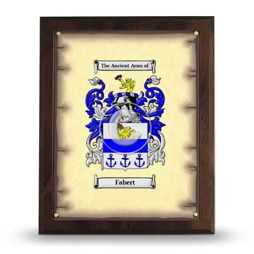 Fabert Coat of Arms Plaque