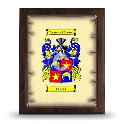 Fabres Coat of Arms Plaque