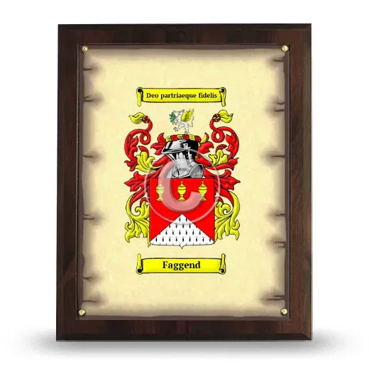 Faggend Coat of Arms Plaque