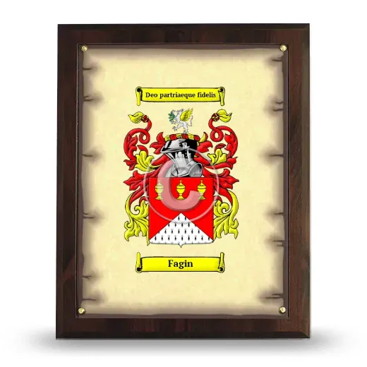 Fagin Coat of Arms Plaque