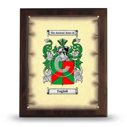 Fagioli Coat of Arms Plaque