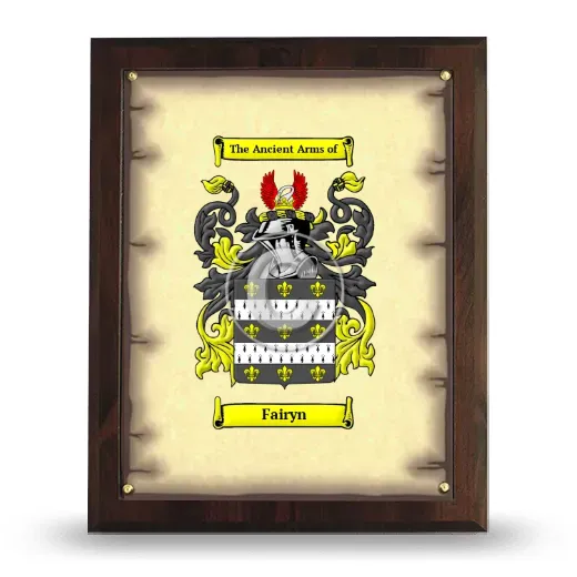 Fairyn Coat of Arms Plaque