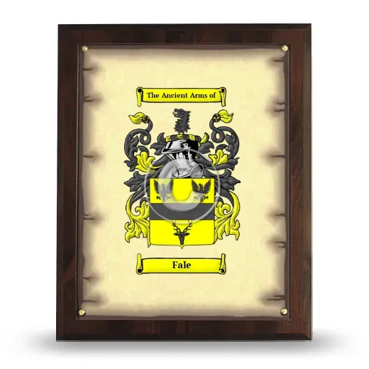 Fale Coat of Arms Plaque