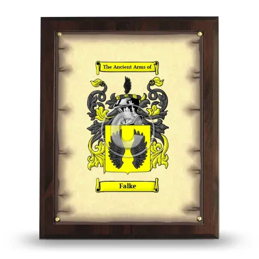 Falke Coat of Arms Plaque