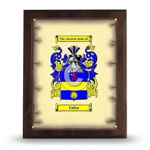 Falvo Coat of Arms Plaque