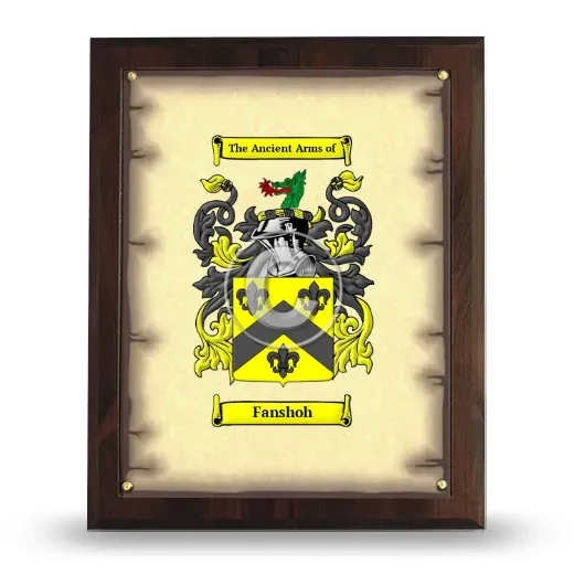 Fanshoh Coat of Arms Plaque