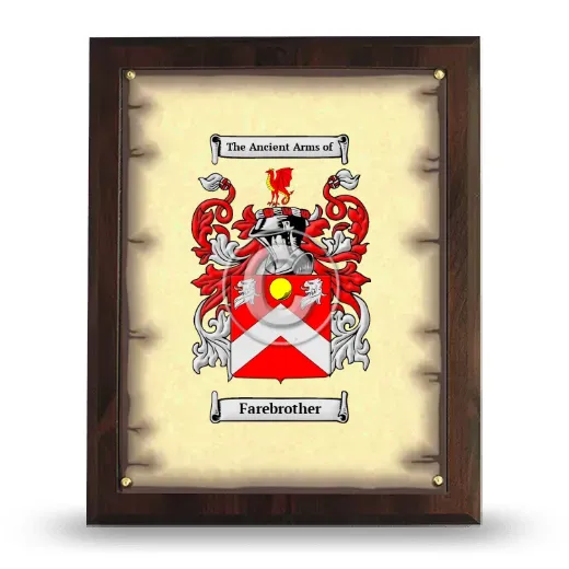 Farebrother Coat of Arms Plaque