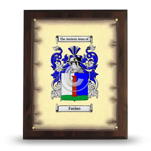 Farino Coat of Arms Plaque