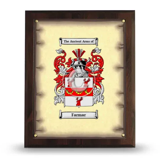 Farmar Coat of Arms Plaque