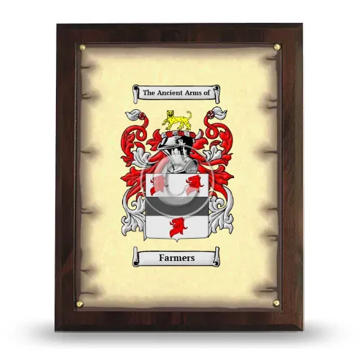 Farmers Coat of Arms Plaque