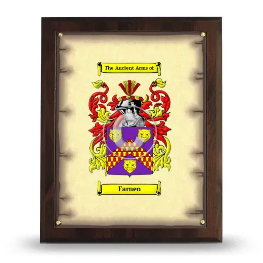 Farnen Coat of Arms Plaque