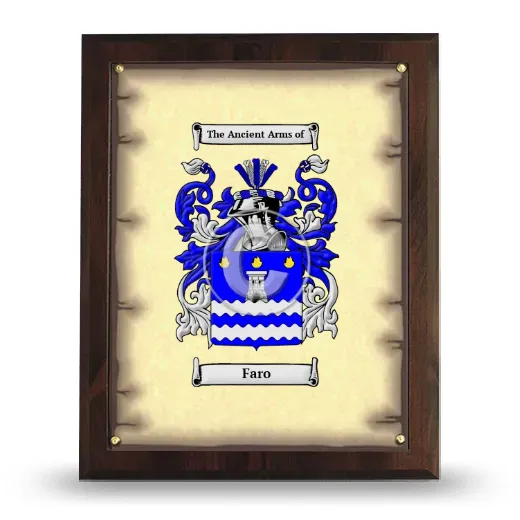 Faro Coat of Arms Plaque