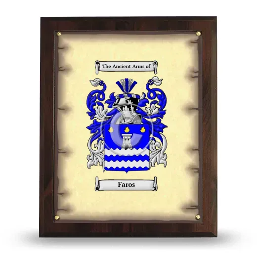 Faros Coat of Arms Plaque