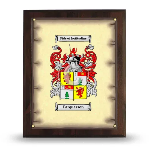 Farquarson Coat of Arms Plaque