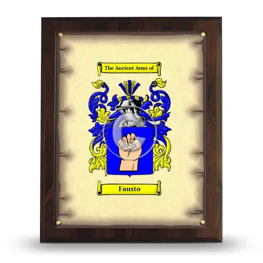 Fausto Coat of Arms Plaque