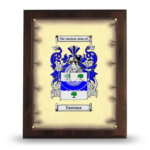 Fauvaux Coat of Arms Plaque